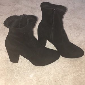 Black sock booties